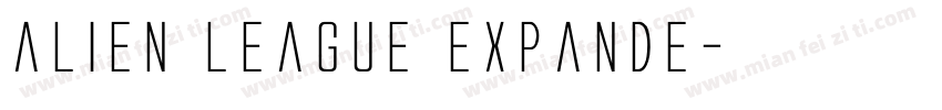 alien league expande字体转换